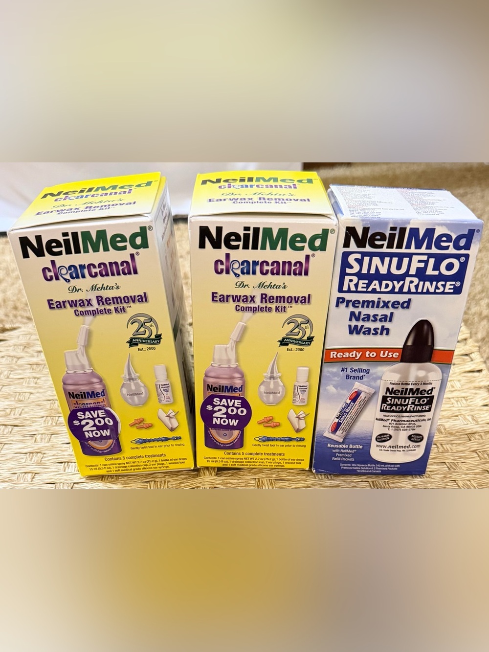 NeilMed Earwax Removal Complete Kit & Nasal wash